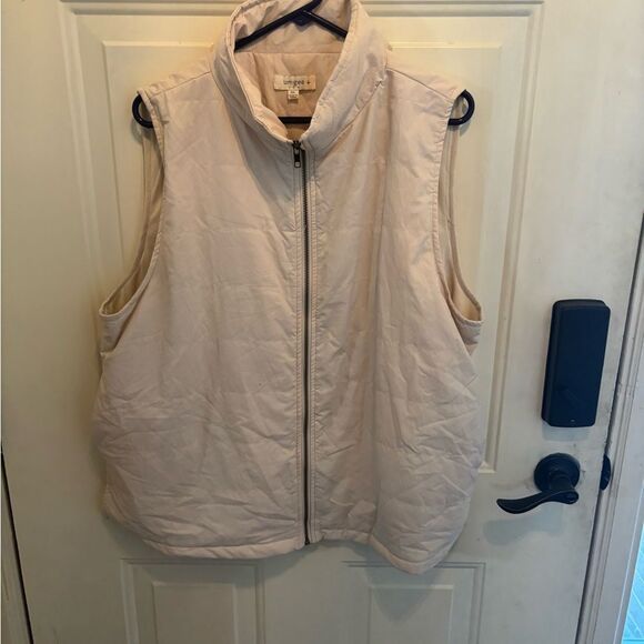 Anthropologie Umgee Cream Puffer Vest size 2X - Picture 2 of 4